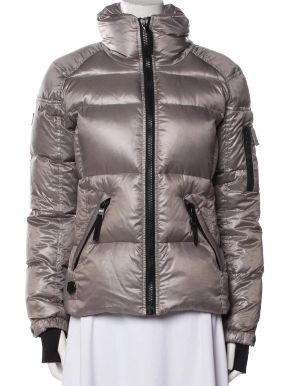 SAM New York Gray Freestyle Down Puffer Jacket - Medium